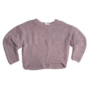 Chunky Lilac Knit Sweater